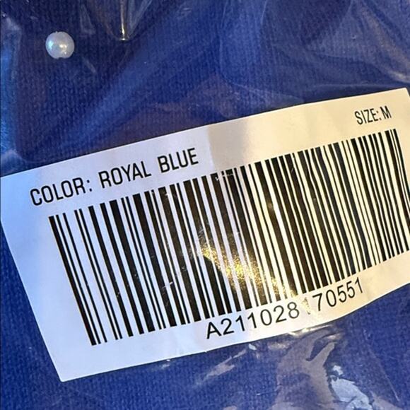 Quacker Factory Royal Blue Silver Snowflake Christmas Holiday Long Sleeve Top M - Picture 7 of 9